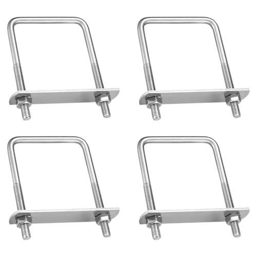 Unvtap Bügelschraube 4 Stück U Bügel mit Gewinde M6 Bügelbolzen mit Muttern Rahmenplatte Bügelschrauben 304 Edelstahl Quadratische U Bolzen für Abschleppen, Autos Schiffen Reparatur Unvtap Bügelschraube 4 Stück U Bügel mit Gewinde M6 Bügelbolzen mit Muttern Rahmenplatte Bügelschrauben 304 Edelstahl Quadratische U Bolzen für Abschleppen, Autos Schiffen Reparatur von Unvtap