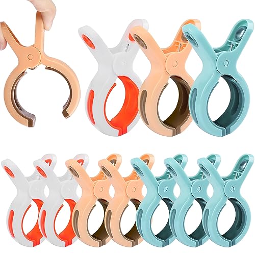 Unvtap Große Klammern 10 Stücke Größe Strandtuch Clips Winddicht Strandtuch Clips Badetuch Klammern Wäscheklammern Handtuchklemmen Starke Towel Clips für Badetuch Teppich Dicke Kleidung von Unvtap
