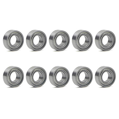 Unxuey 4x8x3 mm Rillenkugellager Skateboardlager MR84ZZ L-840ZZ 10 Stück von Unxuey