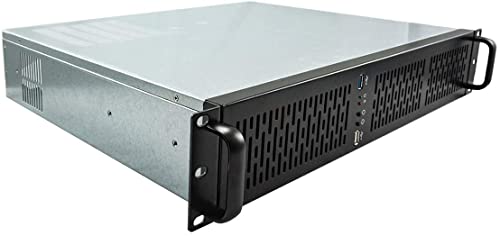 UNYKAch 2128 19 2U Rack Gehäuse Schwarz, Silber (Ablage, Server, SGCC, Micro-ATX, 1 mm) von Unykach