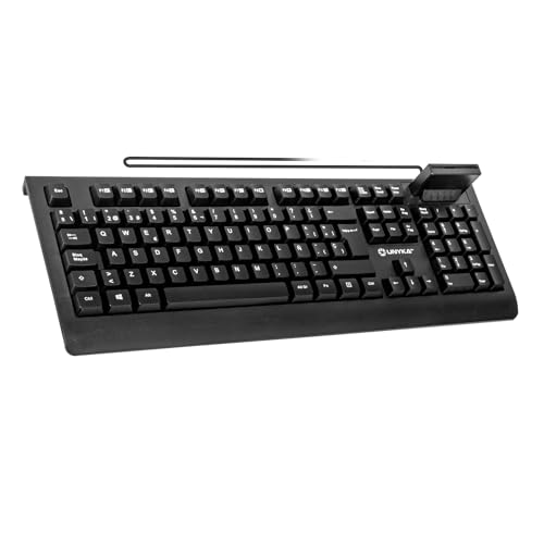Unykach KB918 SmartCard DNIe ES – Tastatur mit intelligentem Kartenleser, ideal für den professionellen Einsatz und Digitale Sicherheit, spanisches Design (QWERTY), USB Plug & Play von Unykach