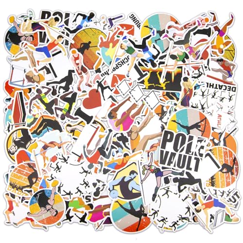 100 Stück Fußball Aufkleber, Sticker Set Für Mädchen, Jungs, Kinder, Bvb Aufkleber Für Vision, Board, Laptop, Fotoalbum, Fahrrad, Book, Kofferaufkleber, Auto, Kühlschrank (Athletics) von UoQo