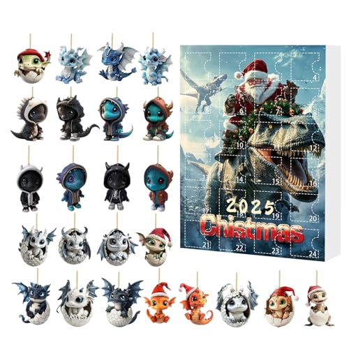 24 Tage Weihnachts-Countdown-Kalender – 2D-Acryl-Drachen-Baby-Ornamente 24 Tage Advent – 2025 Weihnachts-Countdown-Kalender für Kinder und Erwachsene, Tieranhänger für Baum, Auto, Rückspiegel 24 Tage Weihnachts-Countdown-Kalender – 2D-Acryl-Drachen-Baby-Ornamente 24 Tage Advent – 2025 Weihnachts-Countdown-Kalender für Kinder und Erwachsene, Tieranhänger für Baum, Auto, Rückspiegel von Uonguon