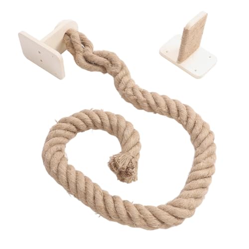 Cat Climbing Rope, Kitten Climbing Tower Toy, 68.11x7.48x4.72 Inches Wall Mounted Pet Ladder for Climbings and Jumping, Paw Grinding Scratching Furniture, Compact Activity Center to Kittens & Cats von Uonguon