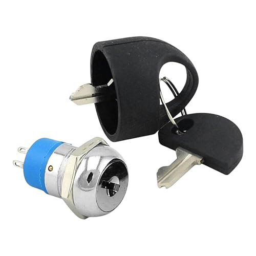 Elektroroller Zündschloss Schlüssel Zündknopf Zinklegierung Sicheres Schloss Anti-Diebstahl Design für Pendler Anfänger Profis Outdoor Transport Werkstatt von Uonguon