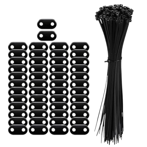 Fence Mount Kit, PVC Privacy Fence Mounting Pad, 1.3x0.67x0.16 Inches Sturdy UV-Resistant Design, Secure Barrier Fixing Accessories for Terrace, Garden, Balcony, and Railing Use von Uonguon