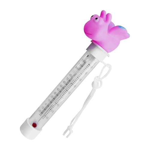 Floating Pool Gauge, Cartoon Temperature Gauge Thermometer, 8.27x2.36x1.97 Inches Double Scale Display, Temp Testing Tool for Bathtub, Indoor Use, Fish Tank, Aquarium, Bathing and Pond von Uonguon