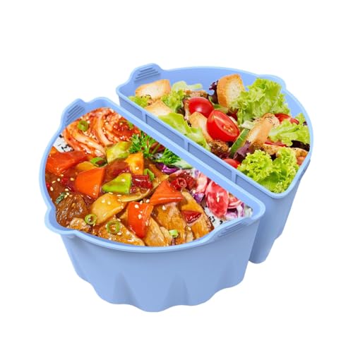 Schongarer Einsätze,1 Paar Passend Für 6-8 L Küchenhelfer,Wiederverwendbare Silikon Slow Cooker Trennwand - Für Familienfeiern Festbankette Gesellschaftsabende Abendessen Schongarer Einsätze,1 Paar Passend Für 6-8 L Küchenhelfer,Wiederverwendbare Silikon Slow Cooker Trennwand - Für Familienfeiern Festbankette Gesellschaftsabende Abendessen von Uonguon