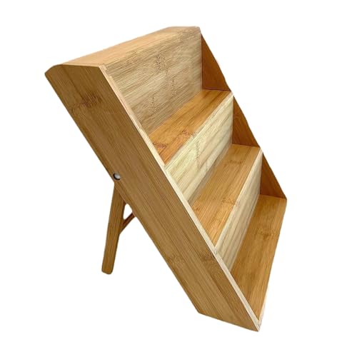 Uonguon Gewürz-Organizer, Parfümständer aus Holz, 26 x 29 x 30 cm, platzsparendes Design, übersichtliche Arbeitsplatte, natürliches Holz, 3-stöckiges für Küche oder Schminktisch Uonguon Gewürz-Organizer, Parfümständer aus Holz, 26 x 29 x 30 cm, platzsparendes Design, übersichtliche Arbeitsplatte, natürliches Holz, 3-stöckiges für Küche oder Schminktisch von Uonguon