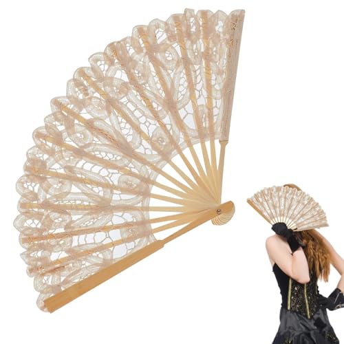 Uonguon Handventilator - Handventilator Faltbar - Charmante Fächer für Hochzeit, Kirche, Dekoration, Hot Flash, Tanz, Performance, Party, Geschenk Uonguon Handventilator - Handventilator Faltbar - Charmante Fächer für Hochzeit, Kirche, Dekoration, Hot Flash, Tanz, Performance, Party, Geschenk von Uonguon