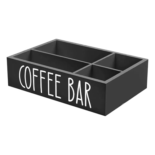 Uonguon Kaffeestation-Organizer, Tee-Aufbewahrungsbox, 30 x 20 x 5 cm, abnehmbare Trennwände, rustikaler Holzbehälter, Getränkestation für Küchentheke, Zuhause, Wohnung, Hotelreisen Uonguon Kaffeestation-Organizer, Tee-Aufbewahrungsbox, 30 x 20 x 5 cm, abnehmbare Trennwände, rustikaler Holzbehälter, Getränkestation für Küchentheke, Zuhause, Wohnung, Hotelreisen von Uonguon