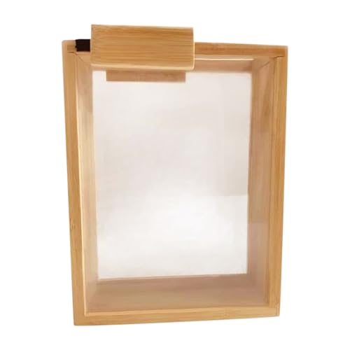 Uonguon Lebensmittelbehälter, Holz, Acryl, Müsli-Spender, transparent, feuchtigkeitsbeständig, Schiebeabdeckung, Küche, Trockenwaren, Snacks, Organisation, 22 x 17 x 8 cm Uonguon Lebensmittelbehälter, Holz, Acryl, Müsli-Spender, transparent, feuchtigkeitsbeständig, Schiebeabdeckung, Küche, Trockenwaren, Snacks, Organisation, 22 x 17 x 8 cm von Uonguon