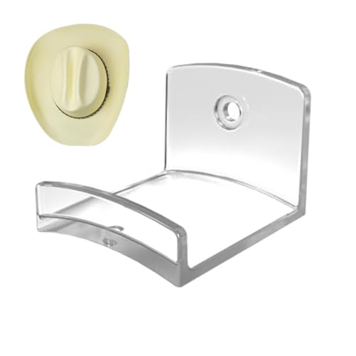 Uonguon Selbstklebende Huthaken, Wandhalterung, Huthalter, Baseballkappen-Präsentationsständer, stabiles Material, platzsparendes Design, 4 x 4 x 3 cm, ideal zur Aufbewahrung im Schrank und zur von Uonguon