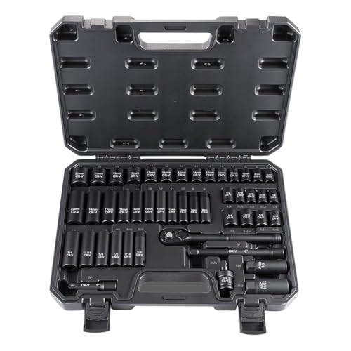 Uonguon Socket Set, Quick Release Ratcheting Wrench Kit, 15.35x11.42x2.44 Inches Multi Function Combination Tool Set for Automotive Repair, Motorcycle Maintenance and Industrial Machinery Uonguon Socket Set, Quick Release Ratcheting Wrench Kit, 15.35x11.42x2.44 Inches Multi Function Combination Tool Set for Automotive Repair, Motorcycle Maintenance and Industrial Machinery von Uonguon