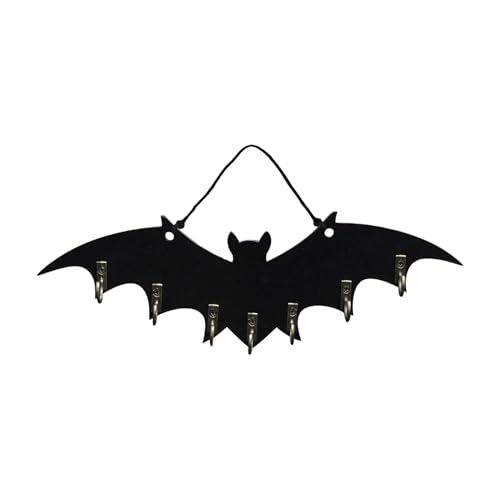 Uonguon -Wandhaken, Gothic-Schlüsselbrett aus Holz, 29 x 8 cm, dekorativer platzsparender Aufhänger mit speziellem -Design für Urlaubsdekoration, Schrank, Badezimmer, Schlafsaal Uonguon -Wandhaken, Gothic-Schlüsselbrett aus Holz, 29 x 8 cm, dekorativer platzsparender Aufhänger mit speziellem -Design für Urlaubsdekoration, Schrank, Badezimmer, Schlafsaal von Uonguon