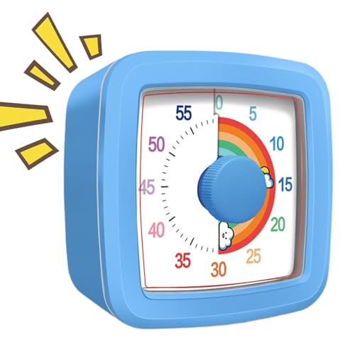 Visual Timer - 3,74 Zoll 60 Minuten Countdown -Uhr für Kinder und Erwachsene, mechanisches Nicht -Ticking -Zeitmanagement -Tool für Offices Prüfungen studieren Kochleser Lesung Home School Küche Klass Visual Timer - 3,74 Zoll 60 Minuten Countdown -Uhr für Kinder und Erwachsene, mechanisches Nicht -Ticking -Zeitmanagement -Tool für Offices Prüfungen studieren Kochleser Lesung Home School Küche Klass von Uonguon