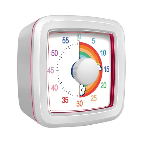 Visual Timer - 3,74 Zoll 60 Minuten Countdown -Uhr für Kinder und Erwachsene, mechanisches Nicht -Ticking -Zeitmanagement -Tool für Offices Prüfungen studieren Kochleser Lesung Home School Küche Klass Visual Timer - 3,74 Zoll 60 Minuten Countdown -Uhr für Kinder und Erwachsene, mechanisches Nicht -Ticking -Zeitmanagement -Tool für Offices Prüfungen studieren Kochleser Lesung Home School Küche Klass von Uonguon