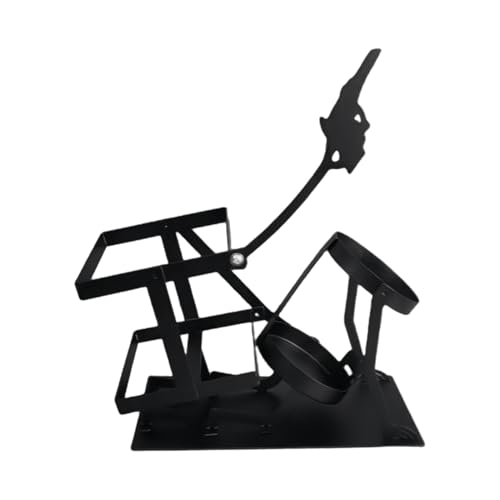 Weinregal für Theke, Totenkopf-Design, Tisch-Weinhalter, 17 x 8 x 22 cm, eleganter Whiskyflaschen-Organizer für Unterhaltungszentrum, Esszimmer, Bar, Einweihungsfeier und Hochzeitsdekoration von Uonguon
