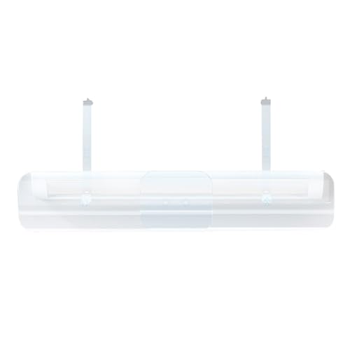 Windabweiser für Klimaanlage, verstellbare Windführung, 40 x 102 cm, verhindert direktes Ausblasen, klare Windschutzscheibe, einfach zu installierender Deflektor für Zuhause, Wohnzimmer, Hotel von Uonguon