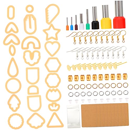 1 Satz DIY Polymer Clay Ausstecher für Ohrringe Teiliges Werkzeug für Schmuckherstellung für Bastelarbeiten Keramik Fondant und Mehr Einfache Handhabung für Anfänger und Profis von Uonlytech