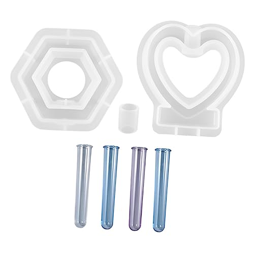 1 Satz Diy Hydroponic Vase Silikonform Epoxidharz Mold für Blumenvasen Wiederverwendbar für Bastelprojekte mit Kindern Zufällige Farbe von Uonlytech