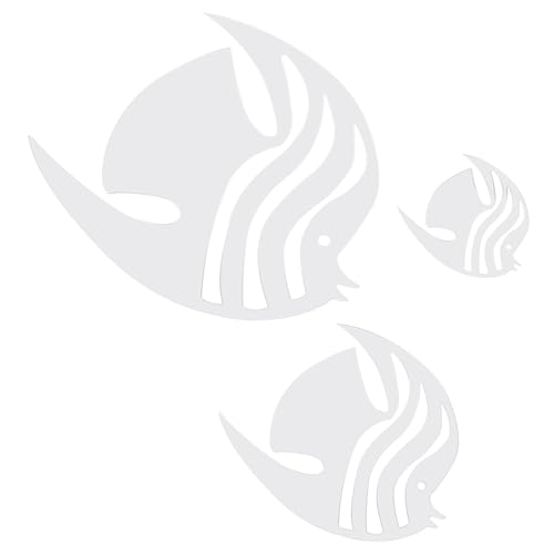 1 Satz Wandaufkleber mit Tropischen Fischen Selbstklebend Design Dekorative Wandgestaltung für Helles Lebhaftes Raumambiente Einfache Installation für Wohnräume von Uonlytech