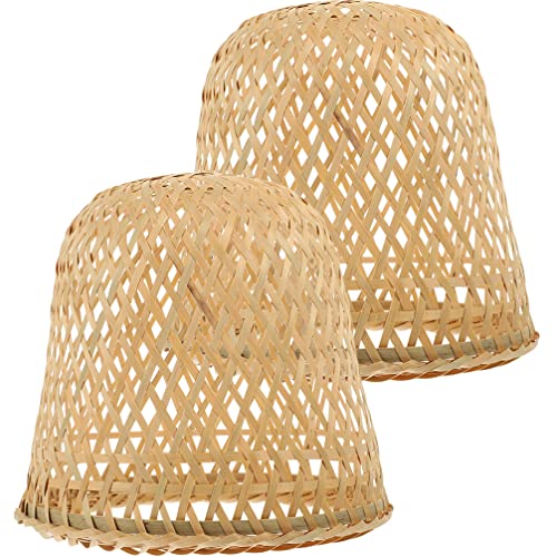 Uonlytech 2 Stücke Woven Lampenschirm Rustikalen Für Licht Decke Lampe Zimmer von Uonlytech