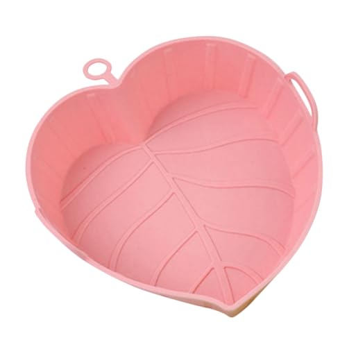 Friteuse Silikonmatte Korb Luftfritteuse Tauschen Fritteusen Airfryer Heißluftfritteuse Toaster Ninja-luftfritteuse Geräte Sofortig Kocher Muffinform Backofengestell Rosa Kieselgel Uonlytech von Uonlytech