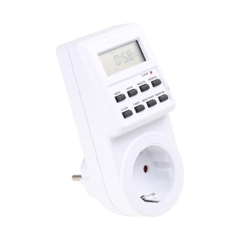 Kleiner Elektronischer Timer mit Leistungsmesser Digitale Steckdose für Präzise Zeitsteuerung für Ac Wandsteckdosen Einfache Bedienung und Lesbares Display von Uonlytech