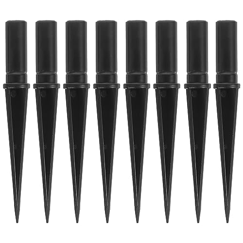 Kunststoff Erdspieße 10pcs Solar Licht Stakes, Kunststoff Verstärkte Erdspikes Ersatz Solar Fackel Licht Spikes für Gartenlampen, M8 Erdspieß Pfähle von Uonlytech