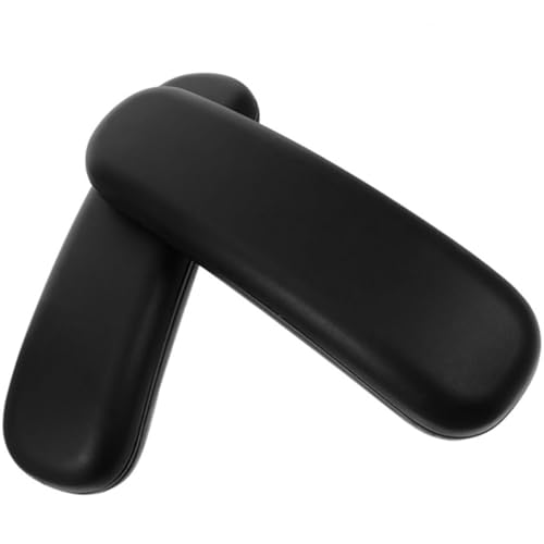 Uonlytech 1 Paar Drehstuhl Armlehnenpolster aus PU mit Hochdichtem Schaum Abnehmbare Armauflagen für Büro und Gaming Stühle Ergonomische Unterstützung und Anpassungsfähigkeit von Uonlytech