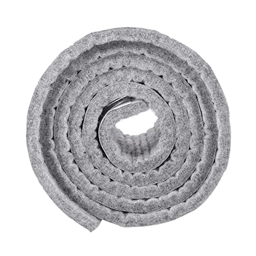 Uonlytech 1 Rolle Selbstklebende Filzgleiter für Möbel rutschfeste Filzunterlage zur Bodenschutz Zuschneidbar für Stühle Tische Vasen von Uonlytech