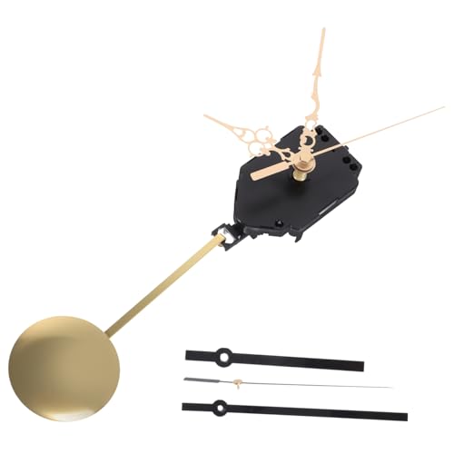 Uonlytech 1 Satz DIY Uhrwerk mit Metallpendel und Uhrzeigern Hochdrehmoment Uhrmechanismus für Wanduhren für DIY Projekte und Uhrenerneuerung Langlebig und Leicht zu Installieren von Uonlytech