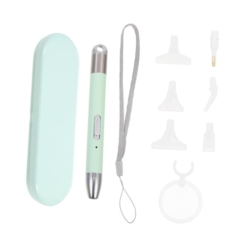 Uonlytech 1 Satz Diamantmalerei Pen mit USB Ladefunktion Leuchtender Dotting Pen für Präzise Anwendungen für Projekte und DIY Kunstwerke Robust und Langlebig Grünem Metallkoffer von Uonlytech