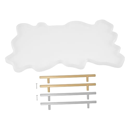 Uonlytech 1 Satz Diy Silikon Tray Mold Irreguläre Form für Schmuckplatten Große Form Goldene Silberne Griffe Wiederverwendbar Einfach zu Bedienen für Kreative Bastelprojekte Uonlytech 1 Satz Diy Silikon Tray Mold Irreguläre Form für Schmuckplatten Große Form Goldene Silberne Griffe Wiederverwendbar Einfach zu Bedienen für Kreative Bastelprojekte von Uonlytech