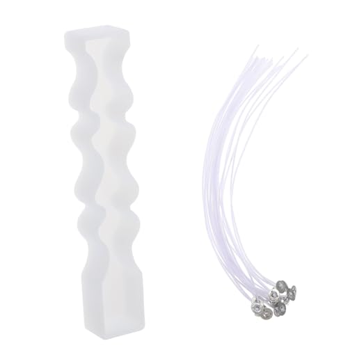 Uonlytech 1 Satz Diy Silikonform für Kerzenherstellung mit Langlebigem Material Hohe Temperaturbeständigkeit für Paraffin Wachs und Bienenwachskerzen für Kreative Diy Projekte von Uonlytech