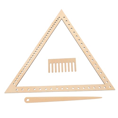 Uonlytech 1 Satz Flechtenplattenwerkzeuge Machen Weben Für Einfach Stricken Webstuhl Stoff Form Nähen Planke Handgestrickte Werkzeuge Webbein Handwerkliches Webwerkzeug Beige Holz von Uonlytech