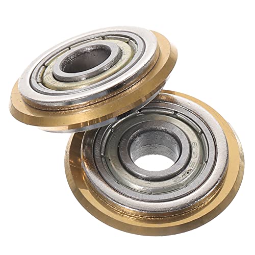 Uonlytech 1 Satz Fliesenschneidemaschine Messerrad Fliesenschneider Ersatzrad Fliesenfase Fliesen Fliesenschneider Schleifscheiben Porzellanfliesen Bohrer Glasschneiderad Legierung 2 Stück von Uonlytech