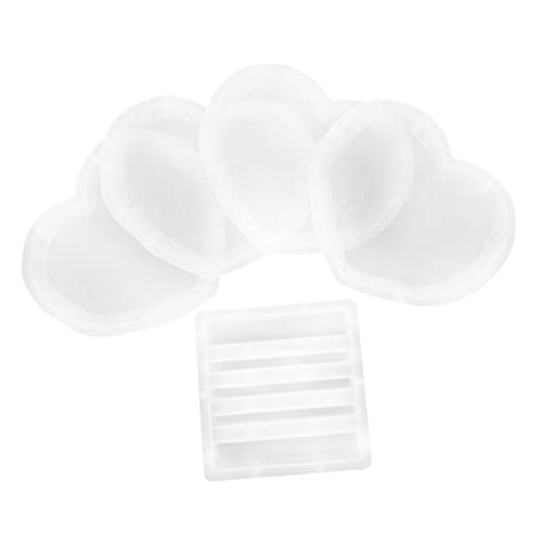 Uonlytech 1 Satz Handgemachte Silikonuntersetzer Formen Herzen Basis für Diy Bastelprojekte Epoxidharz Untersetzer für Zuhause Partys und Uonlytech 1 Satz Handgemachte Silikonuntersetzer Formen Herzen Basis für Diy Bastelprojekte Epoxidharz Untersetzer für Zuhause Partys und von Uonlytech