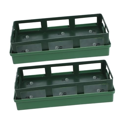 Uonlytech 1 Satz Hochzeitsauto Blumenhalter Blumenziegel-schlammhalter Blumenschlammrahmen Blumenfixierungstablett Halter Für Blumenerde Zubehör Für Bogentüren Green Plastik von Uonlytech