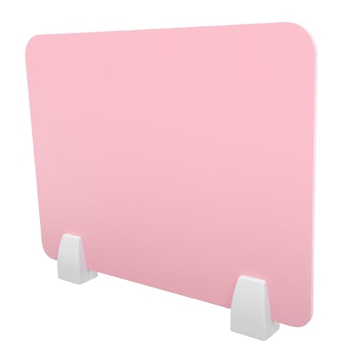 Uonlytech 1 Satz Isolationsschutzplatine Sichtschutz Privatsphäre Prüfer Schild Isolierung Planke Teiler Bildschirmbereich Klassenzimmerteiler Spuckschutz Niesschutz PVC Rosa von Uonlytech