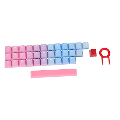 Uonlytech 1 Satz Klaviatur DIY-Tastenkappen-Kit Magnet-Action-Kamerahalterung Tastatur-Dekor Tastaturen Mechanical Keyboard Tastenkappen-Kits Tastaturschutz Durchscheinend Blaue zauberin pbt von Uonlytech