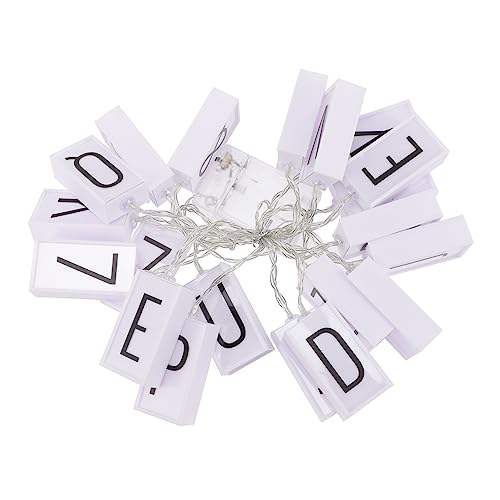 20leds Buchstabenbanner Lichterkette Hochzeitsdeko Buchstaben Lichter Alphabet 20leds Buchstabenbanner Lichterkette Hochzeitsdeko Buchstaben Lichter Alphabet von Uonlytech