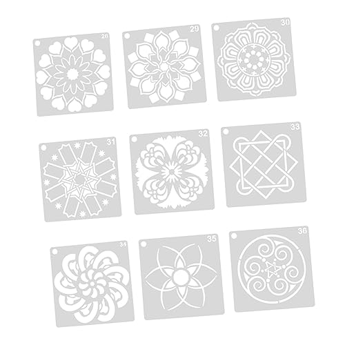 Uonlytech 1 Satz Mandala Schablonen Für Wandgestaltung Kreative Diy Malvorlagen Wiederverwendbare Design Vorlagen Für Möbel Fliesen Und Mehr 36 Stück Uonlytech 1 Satz Mandala Schablonen Für Wandgestaltung Kreative Diy Malvorlagen Wiederverwendbare Design Vorlagen Für Möbel Fliesen Und Mehr 36 Stück von Uonlytech