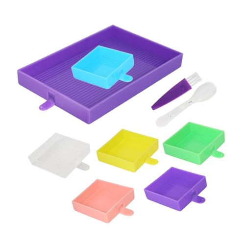 Uonlytech 1 Satz Multifunktionales Strasssortier Tablett DIY Diamantmalerei Zubehör Fächern für Präzise Aufbewahrung und Einfache Handhabung von Perlen und Strasssteinen von Uonlytech