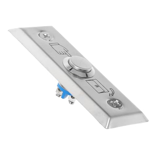 Uonlytech 1satz Türzugangskontrollsystem Push-to-exit-taste Edelstahl Wandplatte Installieren Kompatibel Mit Allen Türklingeln Für Mehr Und Komfort von Uonlytech