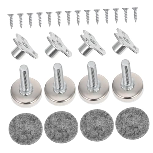 Uonlytech 1satz Verstellbare Möbelbeine Mit Nivellierfunktion Geeignet Für Tische Stühle Sofas Muttern Und Filzunterlagen Stabil Und Praktisch von Uonlytech