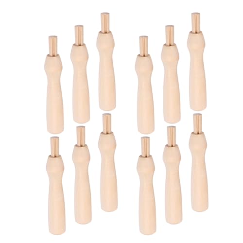 Uonlytech 1 Satz Stechen Sie Das Nadel Werkzeug Filznadeln Mit Holzgriff Multi -Nadel -filzwerkzeug Griffe Zum Filzen Nadelfilzgriff Griffe Für Filzwerkzeuge Filznadelgriffe Hölzern 15 Stück von Uonlytech