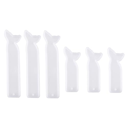Uonlytech 1 Satz Teiliges Lesezeichenmold Diy Fischschwanz Silikonform Für Handarbeiten Transparente Lesezeichenformen Für Kreative Bastelprojekte 6 Stück von Uonlytech