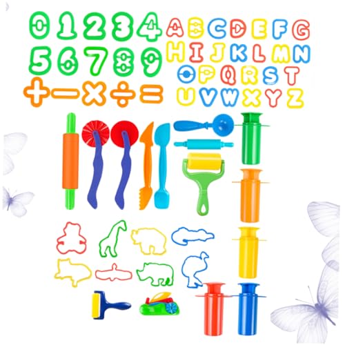 Uonlytech 1 Satz Teiliges Set Tonformen für DIY Umweltfreundliche Knetwerkzeuge für Pädagogisches zu Hause Zufällige Farben Zubehör für Kleinkinder Zufällige Farbe Zufällige Farbe von Uonlytech